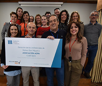 Asociacion Aupa recibe la ayuda social de Fundacion Mahou San Miguel