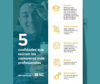 Infografía cualidades profesional de sala