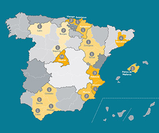 Mapa candidaturas III Premio Impulso al Empelo Juvenil